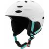 kowaku Casco da Sciistica Adulto Antishock Casco Ski Symbol Prese d'ventilazione Protezione Sportiva per Adulti, Montagna, Bianco, L【59-61CM】