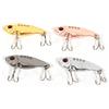 XUXHOU Esche da Pesca in Metallo 4 Pezzi 11g 55mm, Esche a Manovella con Occhi 3D e Azione di Nuoto Realistica per la Pesca in Acqua Dolce e Salata
