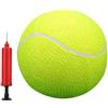 Generico Giocattolo per cani con pallina da tennis grande, pallina da tennis grande per cani,Pallina da gonfiabile di grandi dimensioni portatile - Palloni da gioco per bambini con pompa e ago, giocatto