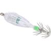 Omquot Luce a LED per la Pesca a Forma di Calamaro, Esca impermeabile con Gancio per la Pesca Notturna, Colore Bianco, 0,7x3,3 pollici, 300M sott'acqua