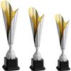 Hole Gadget Coppa Trofeo Personalizzabile Grande in Metallo Varie Misure Calcio, Fantacalcio, Tennis, Padel, Basket Premiazioni Sportive ed Eventi con Targhetta Personalizzata cod 4.531 (Tris completo)