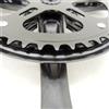 ReachMall Corona pieghevole 48T da 170 mm, guarnitura in lega con foro quadrato, manovella con movimento centrale per biciclette a velocità singola e a cambio variabile