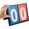 GOOHOCHY Tabellone Punteggio Chiaro e Intuitivo in PVC Rosso Segnapunti Basket Bifacciale Flip a 2 Numeri e attività Atletiche