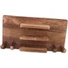 GATHINESS Supporto da Parete in Legno Marrone per 6 Racchette da Ping Pong e 12 Palline, Organizer Compatto a 4 Livelli per Sala Giochi e Bar