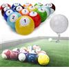 Generic Set da 16 Pezzi di Biliardo a Calcio In Pelle, Palline da Biliardo In Pelle, Gioco Divertente da Tavolo Indoor per la Famiglia, per Giardino e Cortile 22cm