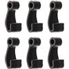 OSNIYAW 6 ganci elastici per kayak, in plastica robusta, a forma di J, chiusura a scatto, clip per corda, accessori da pesca, durevoli, J