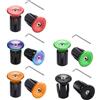 ReachMall Estremità manubrio in lega di alluminio 22-24 mm Fit con chiave per mountain bike ciclismo su strada aggiornamento nero