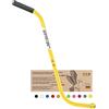 PROMETHEUS BICYCLES Barra apprendimento bici bambino | Barra di spinta per bicicletta per bambini universale - divisibile antiscivolo stabile (Giallo)