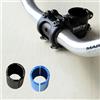 ReachMall Riduttore dello spessore del manubrio da 25,4 mm a 31,8 mm, in lega di alluminio, vestibilità sicura per l'aggiornamento e la riparazione dello stelo della bici