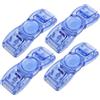 Kichvoe 4 Pezzi Clip per Occhiali da Nuoto in PC Blu, Accessorio Portatile per Sostituzione Fibbie, per Occhiali Piscina Adulto e Sport Acquatici