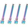 Masslla 4 in titanio per disco della bicicletta, pastiglie del freno, filettate per XT R XT Dazzle