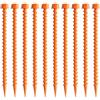 OSNIYAW 10 picchetti per tenda in plastica, per terreno duro, da avvitare, per campeggio