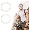 ReachMall 2 anelli in spugna per forcella della bicicletta, paraolio, antipolvere, tergicristallo per Rockshox 30-40 mm ID giallo kit di lubrificazione sospensione anteriore