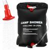 Flearitzo 20L Doccia Portatile da Campeggio - Borsadoccia da Campeggio Portatile per Esterni, con Tubo Rimovibile e Soffione da Appendere Ideale per Doccia Campeggio Escursionismo e Outdoor (Nero)