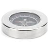 FILFEEL Tasca Portatile in Acciaio Inossidabile da 60 Mm per Escursionismo in Campeggio - Orienteering Leggero Bianco Argento (Argento Bianco)