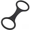 ReachMall 3 fibbie per connettori per maschera da snorkeling, a forma di 8 per anello, clip in silicone per tubo da immersione, chiusura sicura che impedisce la caduta durante il nuoto