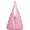 Generico Borsa a tracolla elegante da donna per uso quotidiano per pendolari vacanze spiaggia grande capacità borsa a tracolla borsa tote (Green One Size)