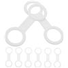 Sosoport 8 Pezzi Clip per Fissaggio del Subacqueo per Immersioni e Snorkeling Resistente e Facile da Usare per Sport Acquatici