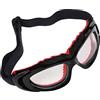 Omquot Occhiali sportivi Occhiali di sicurezza durevoli Pallacanestro Calcio Calcio Golf per Uomini Donne Corsa Giornaliera Arrampicata PC (Nero Rosso)