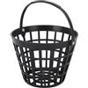 Zisemeil Cestino per palline da golf nero, contenitore per palline da golf in plastica e nylon, supporto per palline da golf con manico, accessori per stadio inclusi (può contenere fino a 50 pezzi)