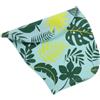 Luxshiny Cuffia da Nuoto in Silicone con Protezione per Orecchie, Alta Elasticità e Design Foglia Verde per Chioma Lunga, per Piscina e Allenamento
