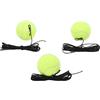 Jenngaoo Palline da Tennis Allenamento con Cordino, Set di 3 Palline da Pratica in Fibra Sintetica per Esercizi Individuali, Attrezzo per Allenamento Tennis per Principianti e Inte