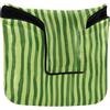 GuoChe Mallet Putter Copertura Magnetica Snap Golf Accessori per Mallet Square Impermeabile PU Pelle Verde Ondulato Anguria Strisce