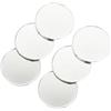PLAFOPE Marcatore per Palline da Golf Argento 6 Pezzi, Design Vuoto per Personalizzazione, Diametro Standard 25mm, Accessorio in Ferro per Uomini e Donne