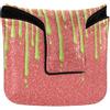 GuoChe Mallet Style Putter Cover Magnetica Putter Copritesta per Mallet Square Impermeabile PU Pelle Corallo Lime Glitter Goccia