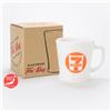 Fire King Rare Fire King Impugnatura a D Tazza 7-Eleven Logo Orange Latte Vetro From Japan