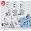 Bandai RARO PORTACHIAVI Snoopy Felice E Rilassante Set Di 6 Da GIAPPONE