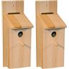 Kerbl Pet KERBL Nichoir - Kit a monter soi-meme pour oiseaux - 36x12x14cm (Confezione da 2)