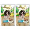 Stuzzy, Alimento Umido per Cani Adulti con Pesce Oceanico, Bocconcini. 24 Buste da 100g (Confezione da 2)