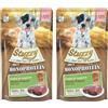 Stuzzy, Monoprotein Grain & Gluten Free, Cibo Umido per Cani Cuccioli al Gusto Vitello Fresco Preparato in Patè - Totale 1,8Kg (12 Buste da 150G) (Confezione da 2)