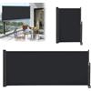 ACXIN Tenda da sole laterale allungabile, frangivento, in tessuto per terrazza e balcone, (120 x 300 cm, antracite)