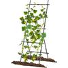 RELAX4LIFE Traliccio da Giardino 78 x 190 cm, Griglia con Rete per Piante Rampicanti, Supporto Verticale per Piante Rampicanti, Ortaggi e Fiori
