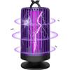 XOQUAI Lampada Anti Zanzara, UV Uccidi Mosche Elettrica, Lampada Anti Zanzara, UV Uccidi Mosche Elettrica, Modalità Luce Notturna Attrazione Insetti 360° Potente, per Anti Zanzara (Violetto)