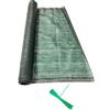 effedielle® Rete OMBREGGIANTE, Telo Ombra, ad Alta Schermatura 90%, frangisole, con asole e Fascette - Ideale per ombreggiare Aree Ricreative Esterne, parcheggi, ECC. (1x25 Metri, Verde + Fascette)