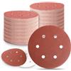 Szarint 100 dischi abrasivi da 15,2 cm, con 6 fori, grana 80, 120, 240, 320, 400, per levigatrice orbitale casuale