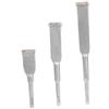 CAZSTYK Scalpelli a 4 denti in acciaio con gambo rotondo da 10 mm, ideali per scalpellare piastrelle, rottura e lavori di ristrutturazione, scalpelli Stocker