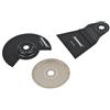 Silverline 609074 - Kit di accessori multiutensili, 3 pezzi