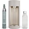 Mysoda Glassy - Gasatore d'acqua per l'acqua frizzante con bottiglia in vetro e bombola CO2 inclusa - Clay