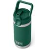 YETI Rambler Jr Kids Bottle, Vacuum Insulated Stainless Steel Bottle with Straw Cap, Black Forest Green, 12 oz (354 ml)