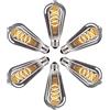 DUTSUGUAR Edison Lampadina Vintage E27 LED Vintage Dimmable ST64 4W Lampadine E27 Bianco Caldo, Lampadina LED Ideale per Nostalgia Decorativa e Retro Illuminazione, Vetro Grigio-6 pezzi