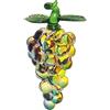 Wswqop Scultura di Figurina di Frutta in Vetro, Fermacarte, Regalo Artistico, Ornamento di Frutta in Miniatura per Ufficio, Libreria, Cucina, Auto, Decorazio, D