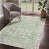 GENIMO Tappeto Allungato 120x270 cm, Morbido a Pelo Corto, Lavabile in Lavatrice e Antiscivolo, Stile Boho Vintage, Elegante per Camera da Letto, Soggiorno,Sala da Pranzo, Colore Verde Salvia