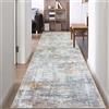 Famibay Tappeto/passatoia per corridoio, 80 x 300 cm, antiscivolo, lavabile, per corridoio, cucina, camera da letto, soggiorno, corridoio