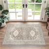 GENIMO - Tappeto Vintage 60x90cm - Antiscivolo, Lavabile, Con Pelo Corto - Per Corridoio, Ingresso, Camera - Marrone