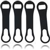 MCSDFN 4 apribottiglie e beccuccio per rimuovere il versamento, barra piatta per apribottiglie, accessori per baristi, casa, cucina, feste, nero