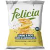 Felicia, Chips di Lenticchie e Patate Biologiche Pepe e Limone, Snack Croccante e Speziato, Ricco di Proteine, Formato 50g